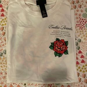White H&M shirt “Endless Paradise”
